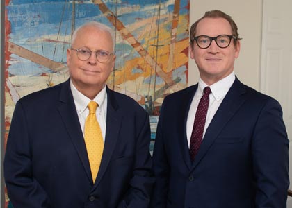 Family Law attorneys, Joel Harbinson and W. Carey Parker