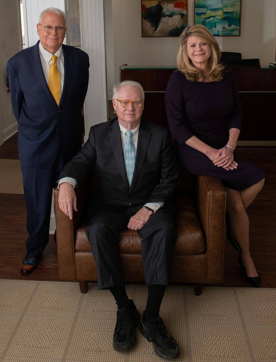 Lawyers In The Law award recipients Joel Harbinson, David Parker and Caryn Brzykcy
